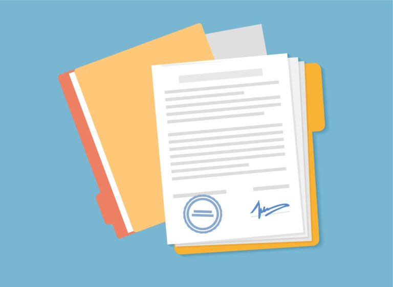 illustration of estate planning documents